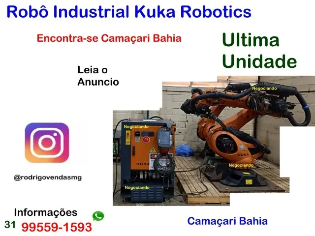 Maquinas Robô Industrial Kuka Robotic Produção Fabrica Automação comercio Industria