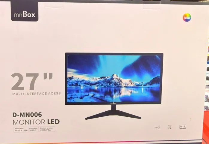 Chegou reposição  Monitor 27 polegadas  Resolução 1920x 1080  HDMI / VGA
