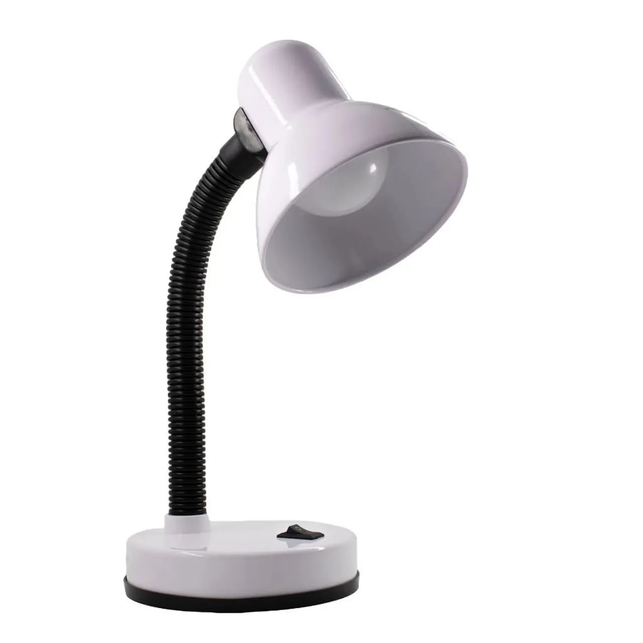 Abajur de Mesa Branco com Haste Flexível