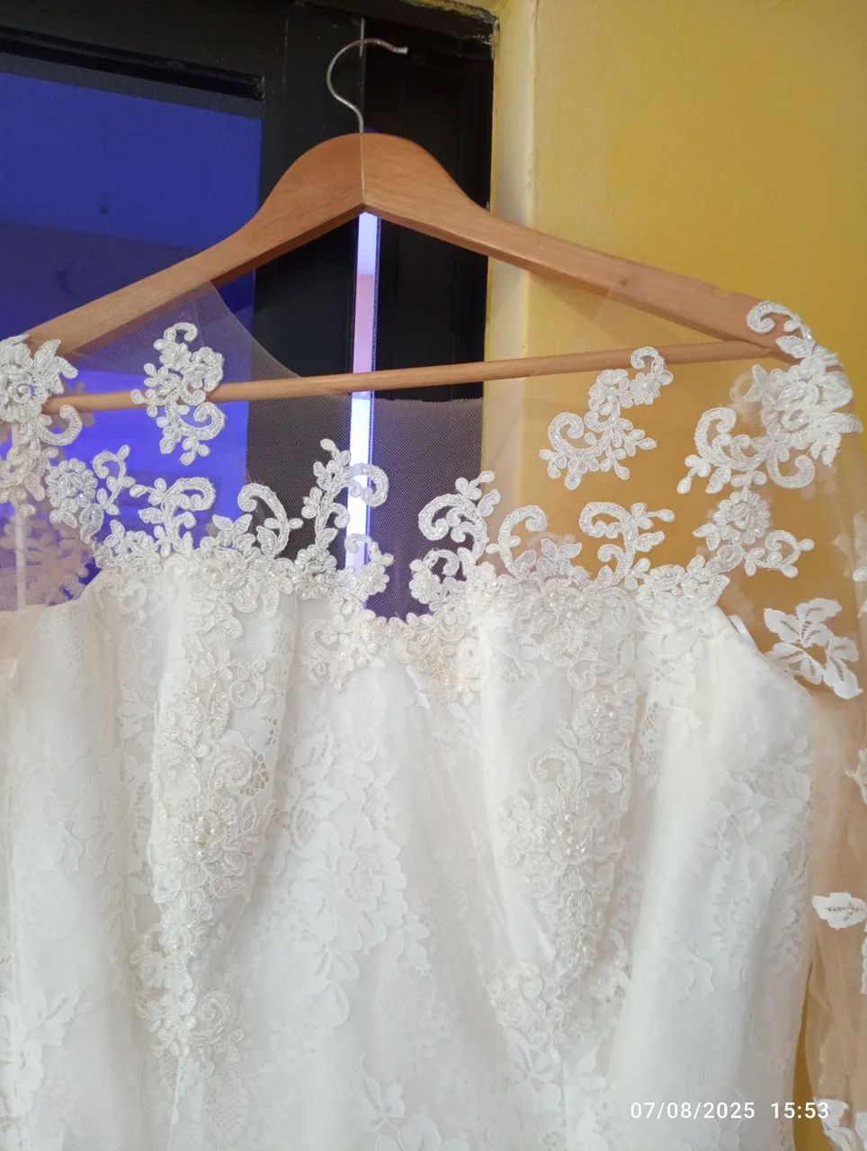Vestido de noiva branco rendado - Foto 3