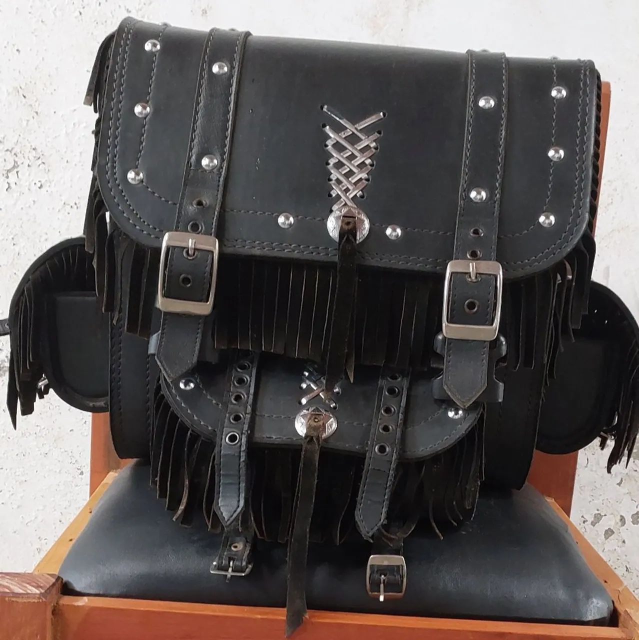 Waterproof Leather Saddlebag64290471833089120