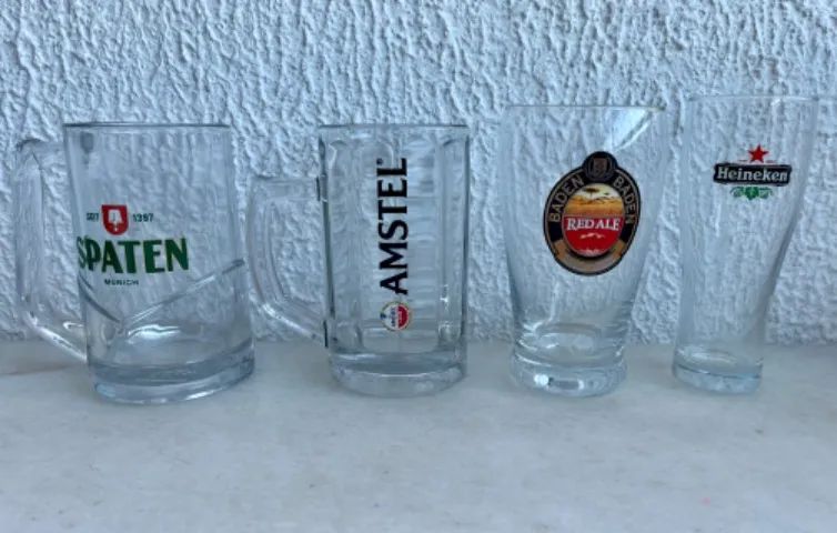 Caneca original colecionáveis Spaten, Baden Baden, Heineken, Copo Licor 43, Johnnie Walker