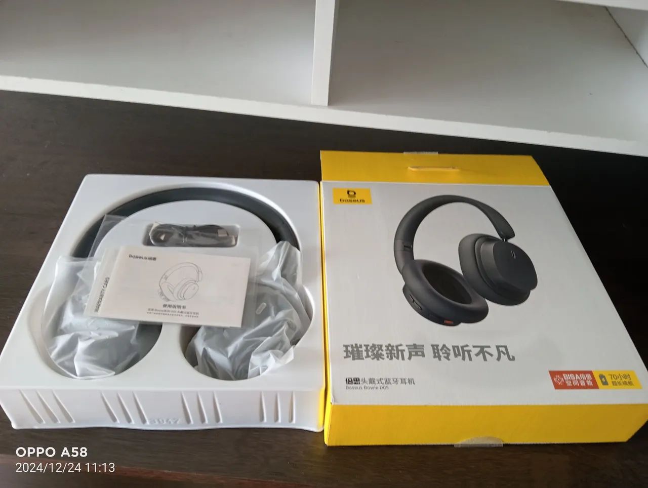 Fone de Ouvido Bluetooth Baseus D05 zero na caixa no Itaim Paulista ou Ferraz em SP