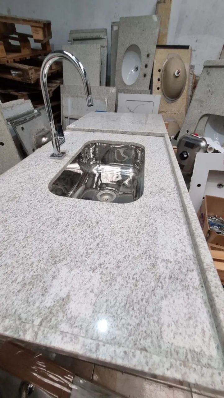 Pia de cozinha em aço inox 65cm x 54cm - Foto 4