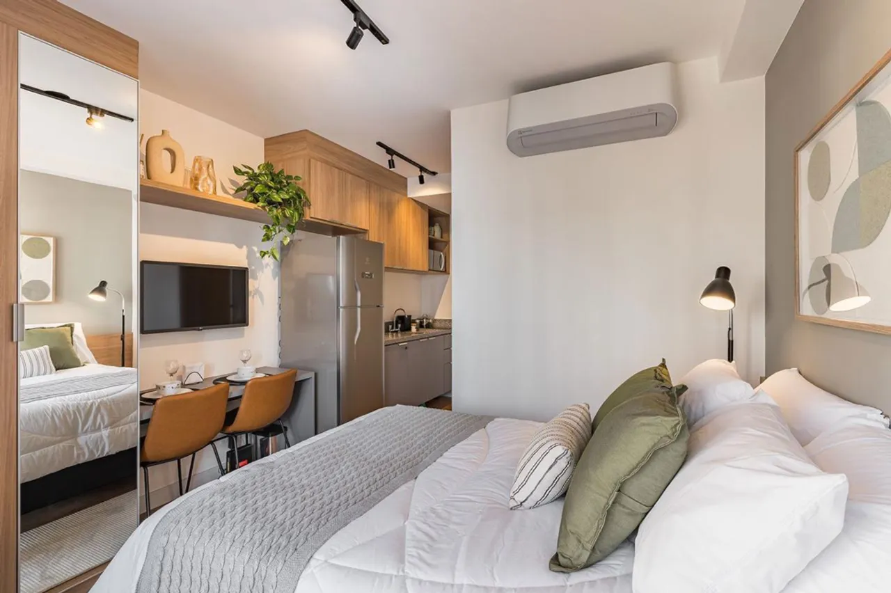 Studio para locação com 1 quarto, 24m²