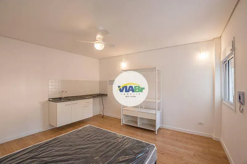 Kitnet Studio Semi Mobiliado 1 Dormitório Perto Metrô Aluguel, 17 m² por R$ 1.625/mês - Ru