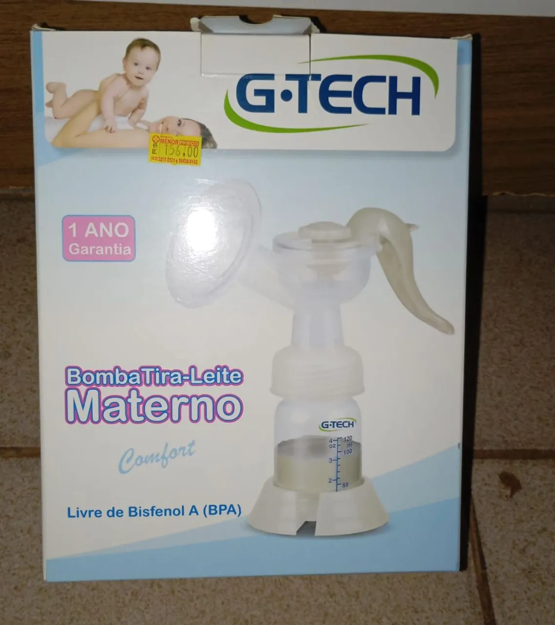 Extrator de Leite Materno G-Tech
