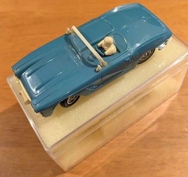 Autorama Carro Corvete Azul ORIGINAL da Estrela - Completo e Impecável - Foto 3