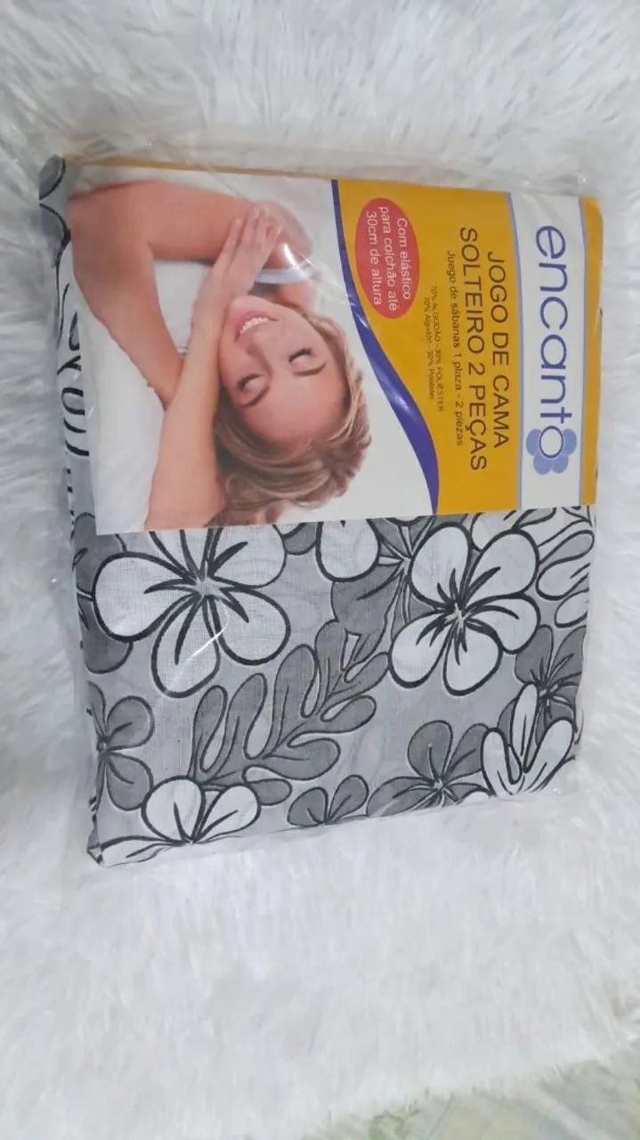 Jogo de Cama solteiro com elástico