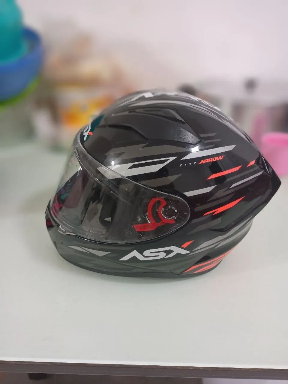 Capacete ASX Arrow Tamanho 58 - Foto 3