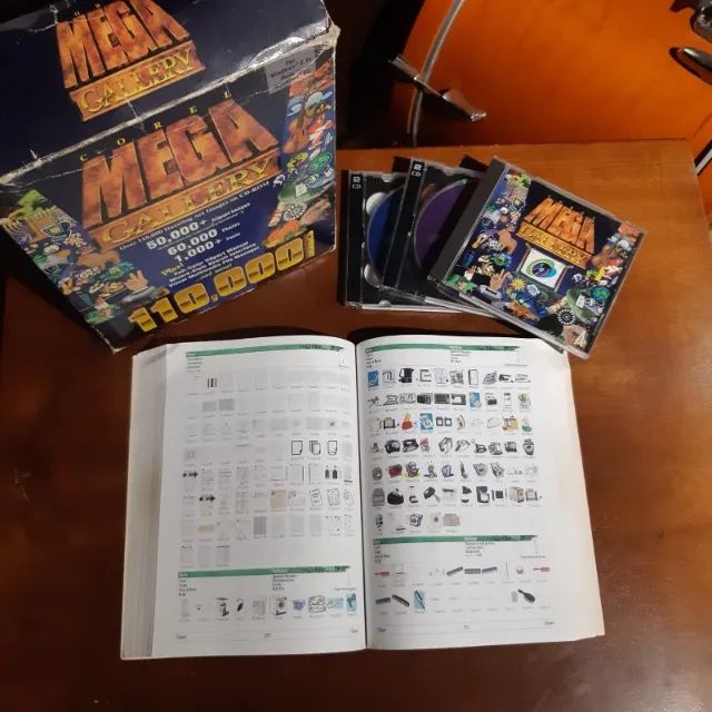 Corel Mega Gallery. Original Caixa, Livro e 5 cds - Foto 4