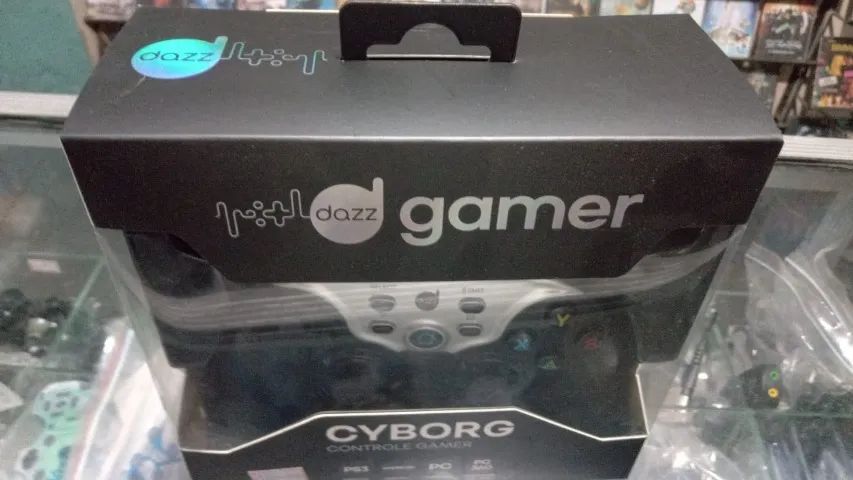 CONTROLE DAS CYBORG USB PRA PS3 PC E NOTEBOOK64318472824451122