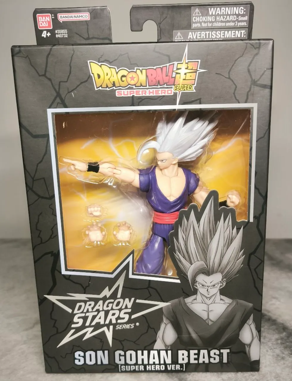 Dragon Ball Super Hero Son Gohan Beast dragon stars Bandai lacrado
