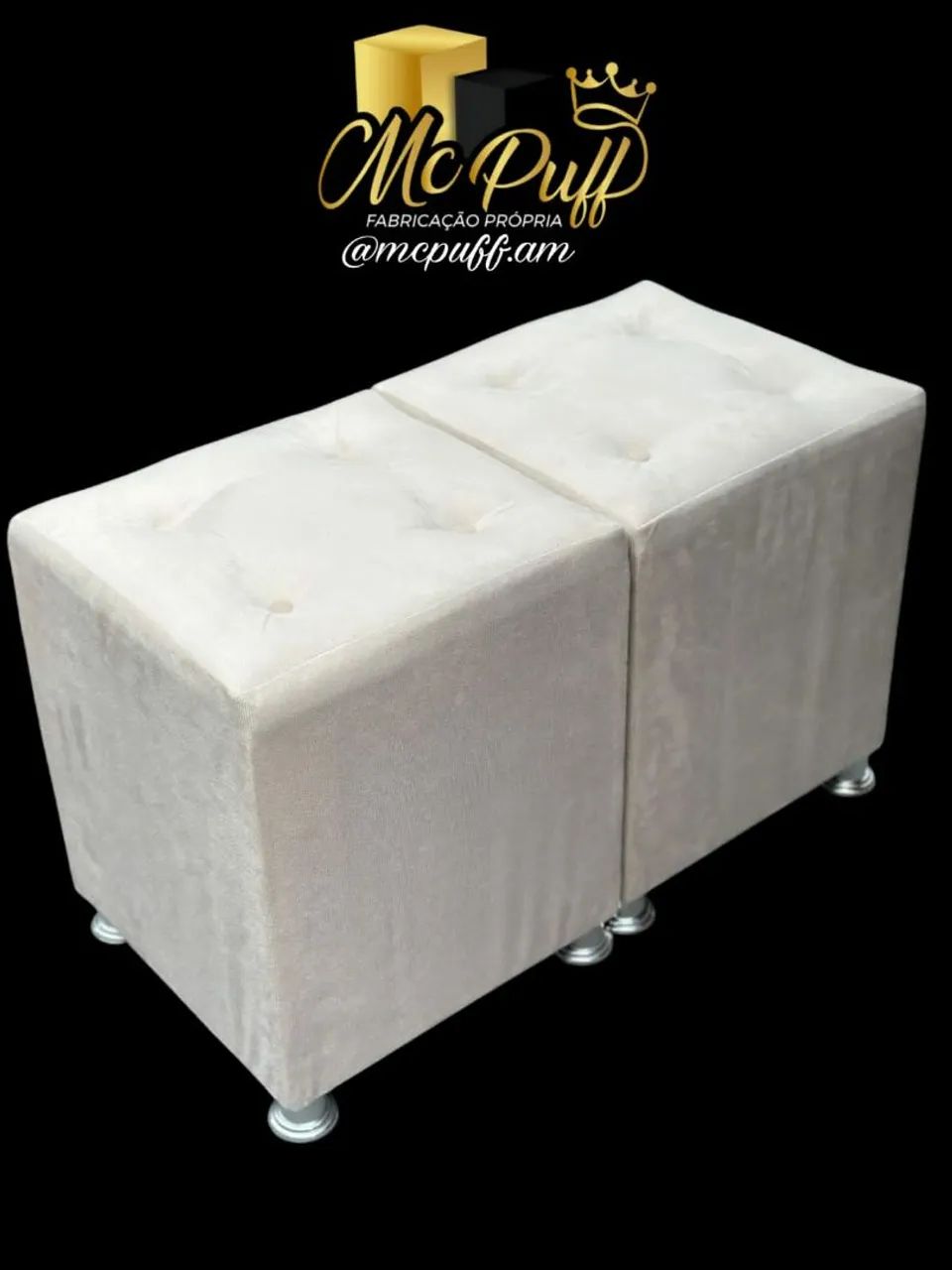 Puffs vermelhos novos  - Foto 4