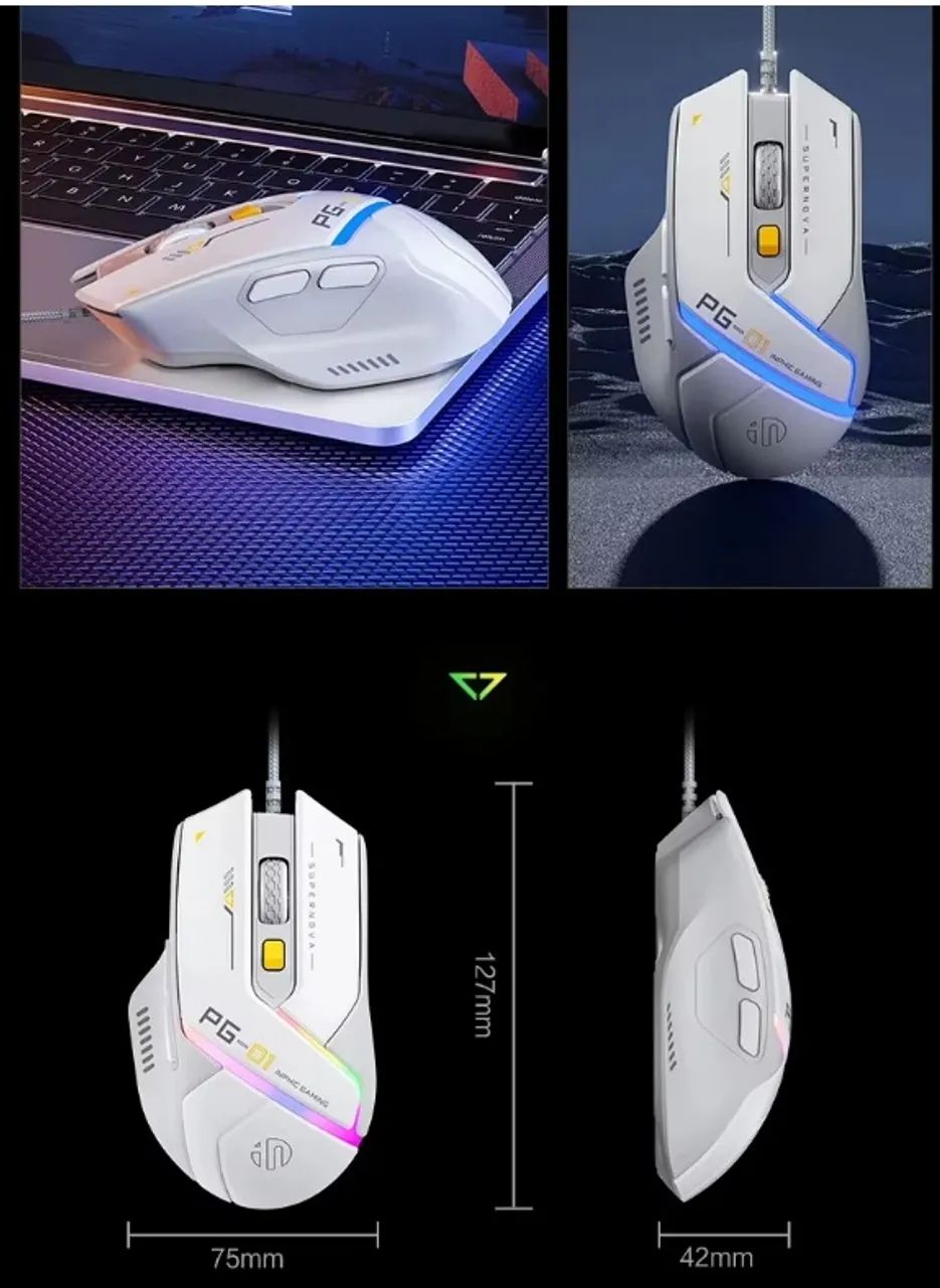 Mouse GAMER COM SOFTWARE Inphic - Foto 4