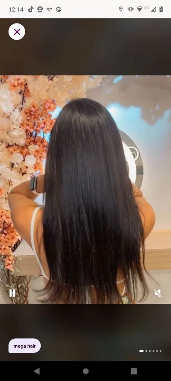 Cabelo humano brasileiro do sul 