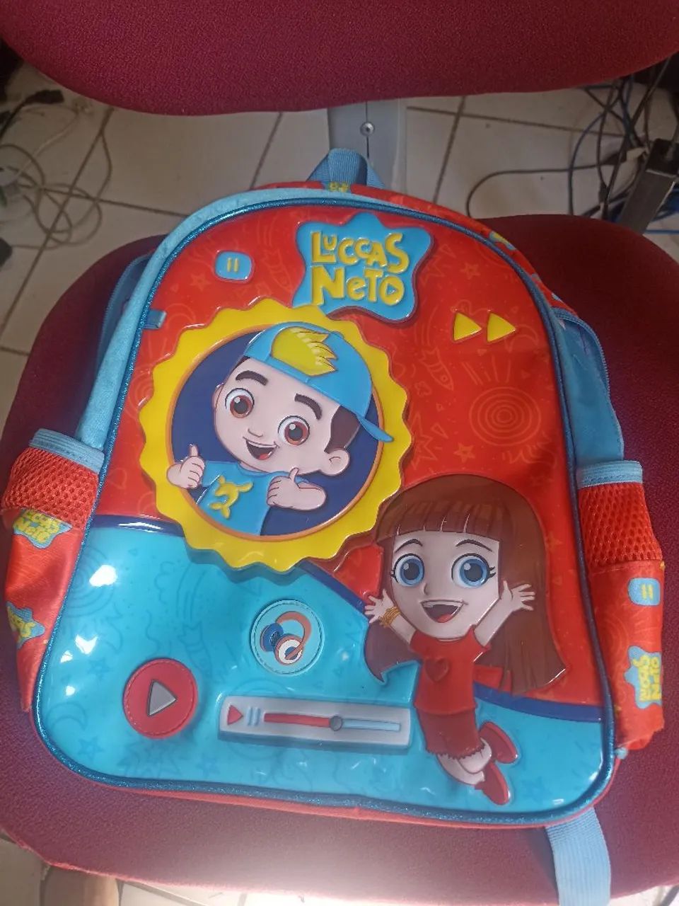 Bolsa escolar Lucas neto