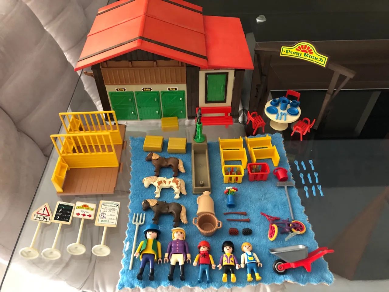 Playmobil Estrela Rancho dos Pôneis anos 90 - Foto 2