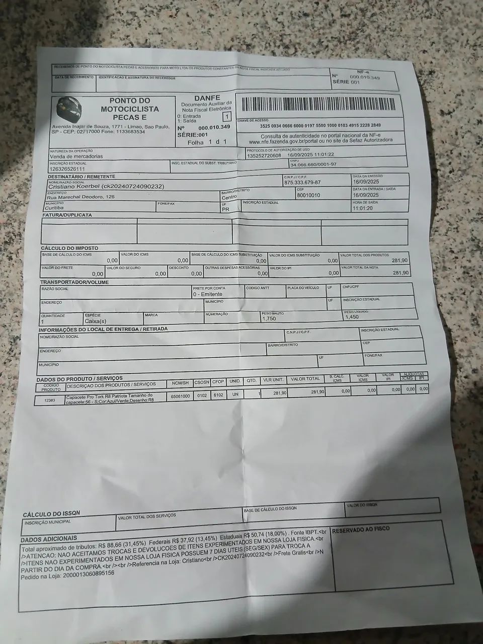 Capacete Brasil Novo - Foto 2