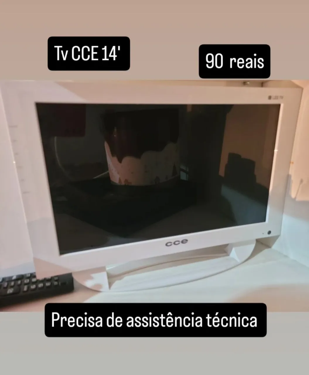 TV CCE 14' - Precisa de assistência técnica