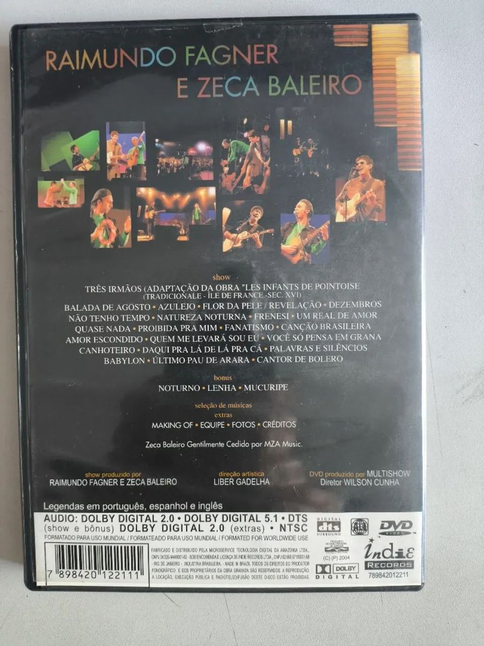 Dvd Raimundo Fagner e Zeca Baleiro O Show - CDs, DVDs etc