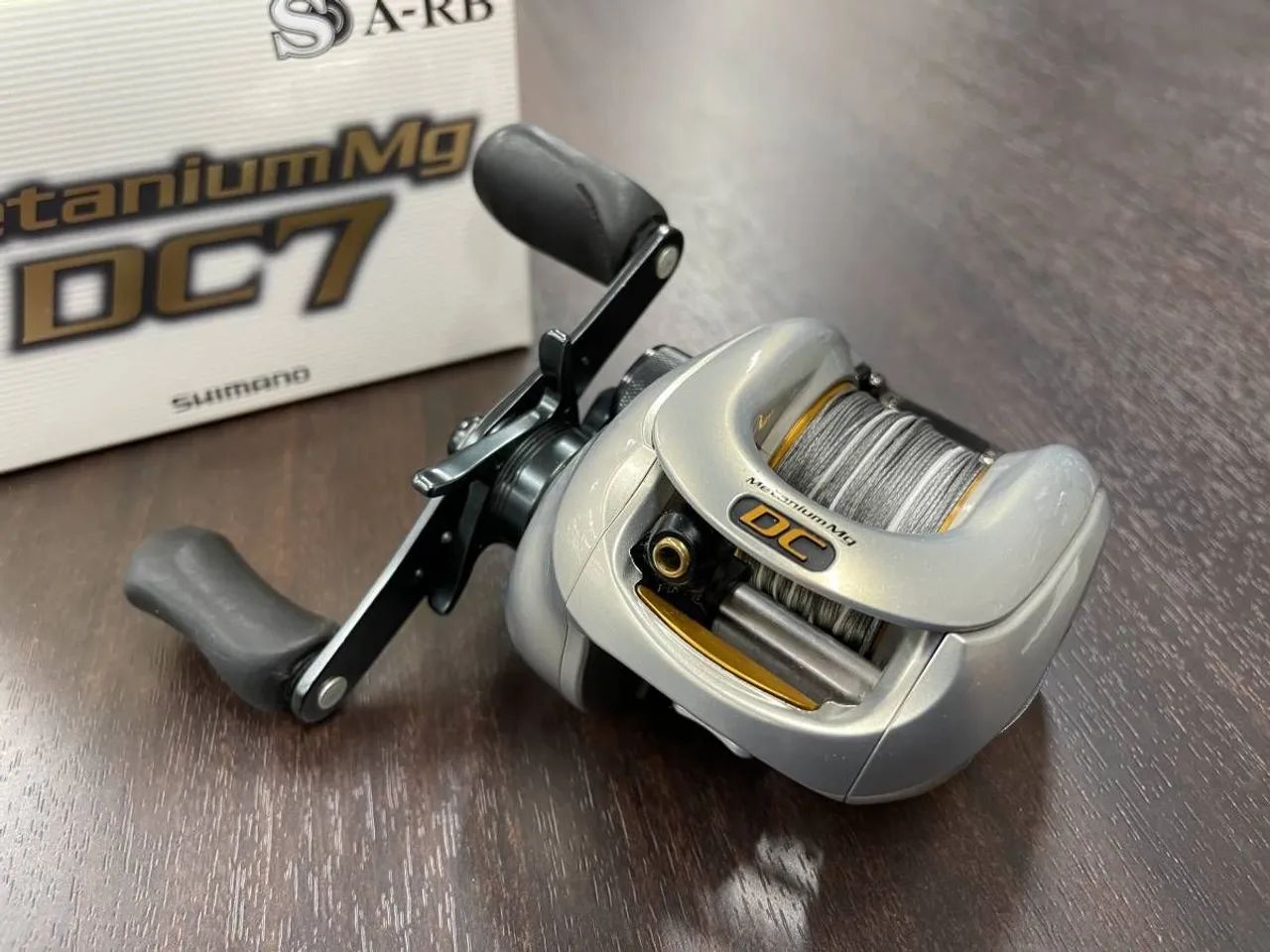 Carretilha Shimano Metanium MG Dc7 Completa - Foto 4