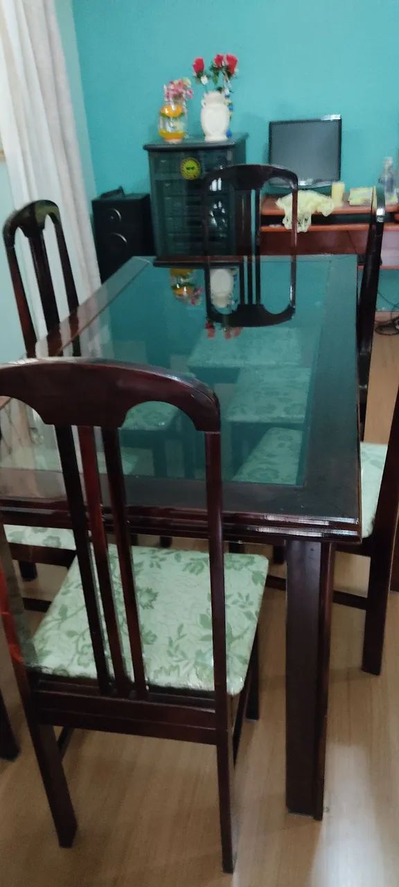 CONJUNTO MESA E CADEIRAS E MÓVEIS  - Foto 2