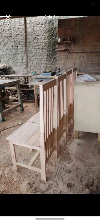 Cadeiras de Madeira - Pronta Entrega - Foto 2