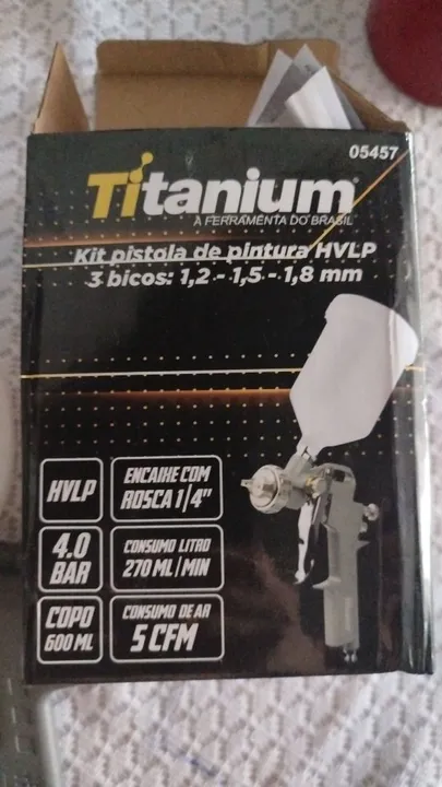 Pistola de pintura.