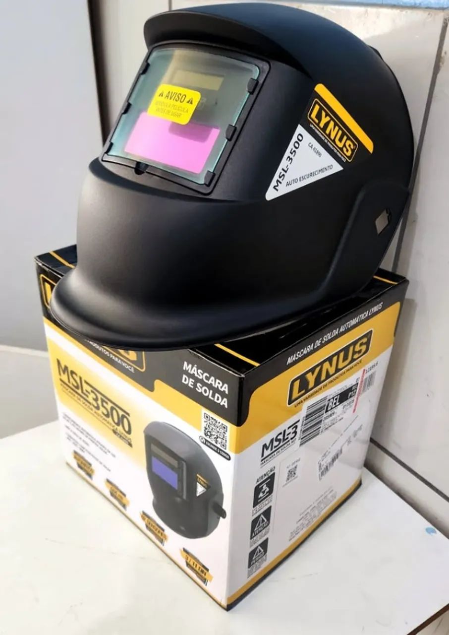 Mascara de solda Lynus automatica - Entrega gratis - Foto 2
