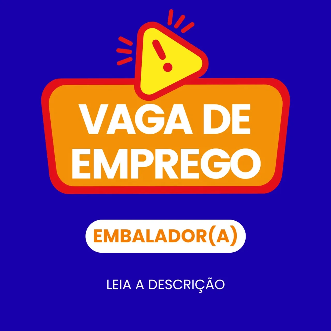 Vaga de emprego 