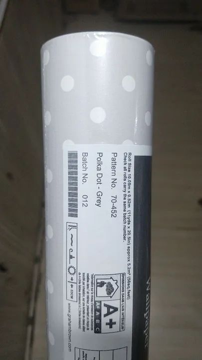 Papel de Parede Bolinhas Cinza - Ref 70-452
