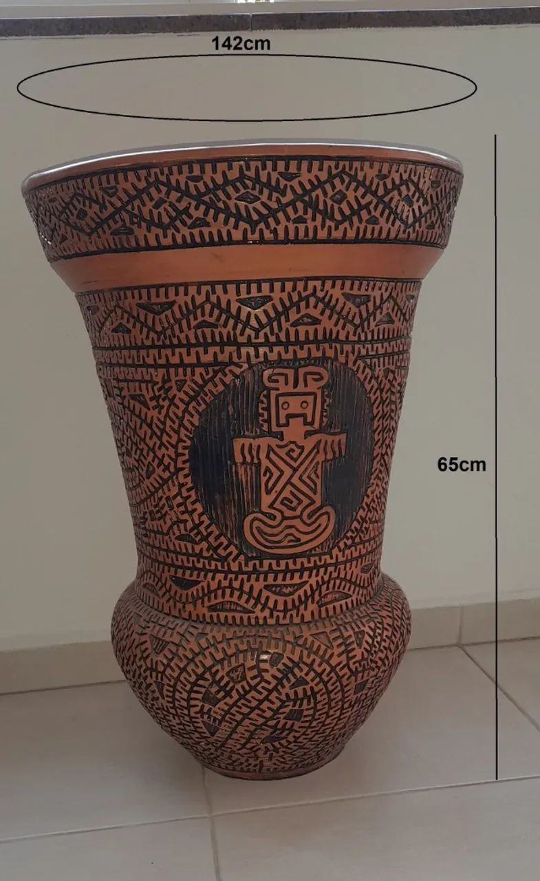 Vaso Artesanal Antigo (65cm) - Foto 2