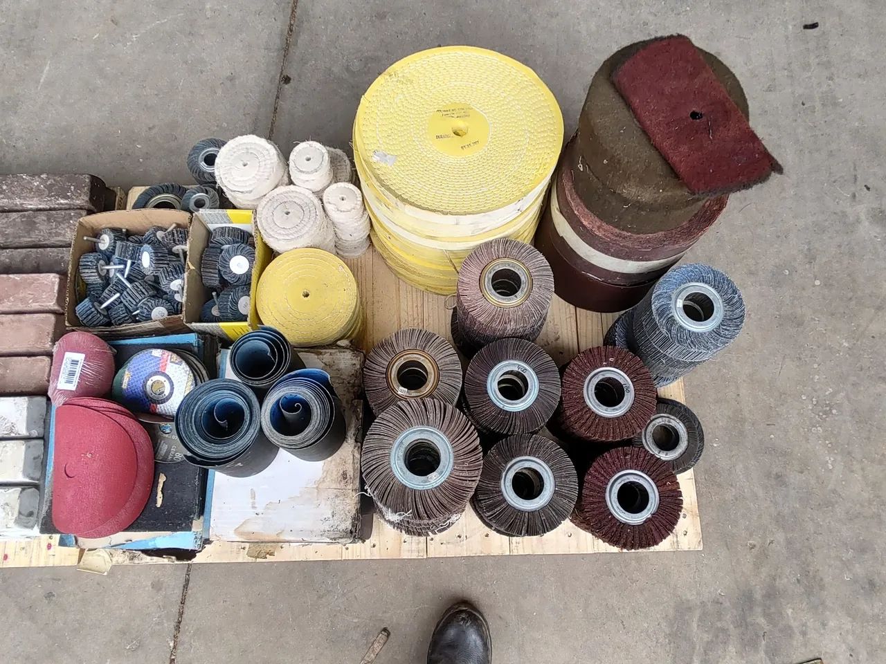 Lote materiais polimento lixa roda PG Massa  - Foto 4