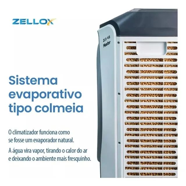 Climatizador De Ar Portátil 45 L Evaporativo Zlx-45 Master - Foto 4