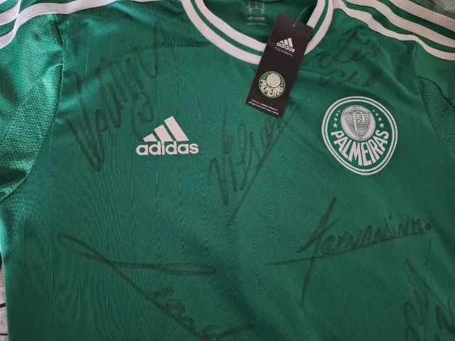 Camisa Adidas Formotion (Jogador) Palmeiras 2013 Original com Assinaturas  - Foto 3