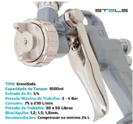 Pistola De Pintura Tanque Alto  - Foto 3