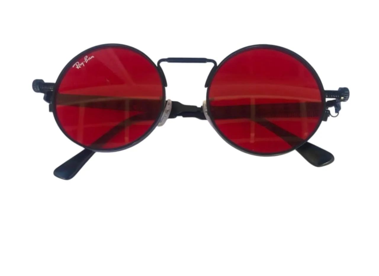 Óculos Rayban lentes vermelhas - Foto 4