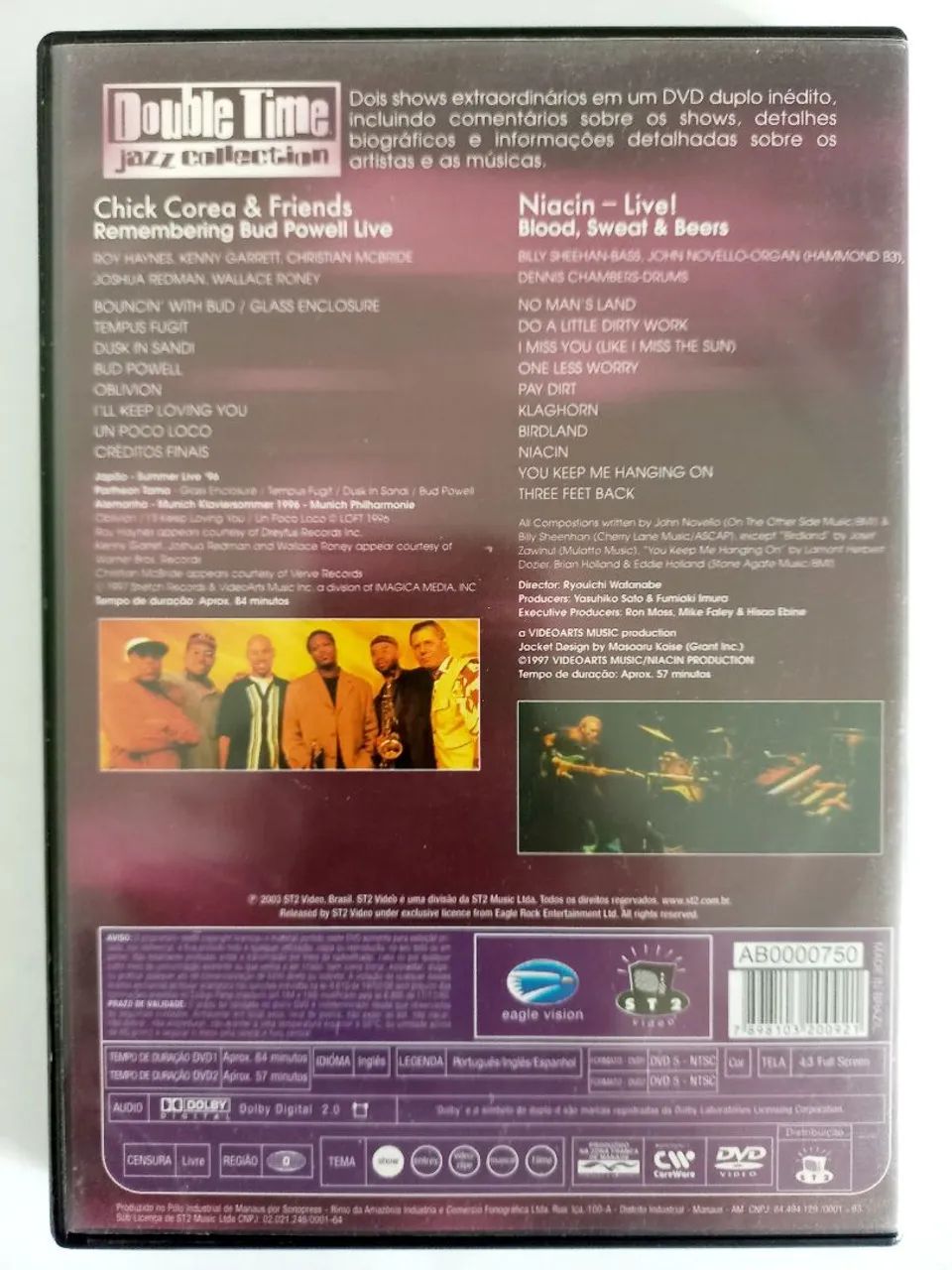 Dvd Duplo Niacin Live! - Chick Corea & Friends - Foto 4