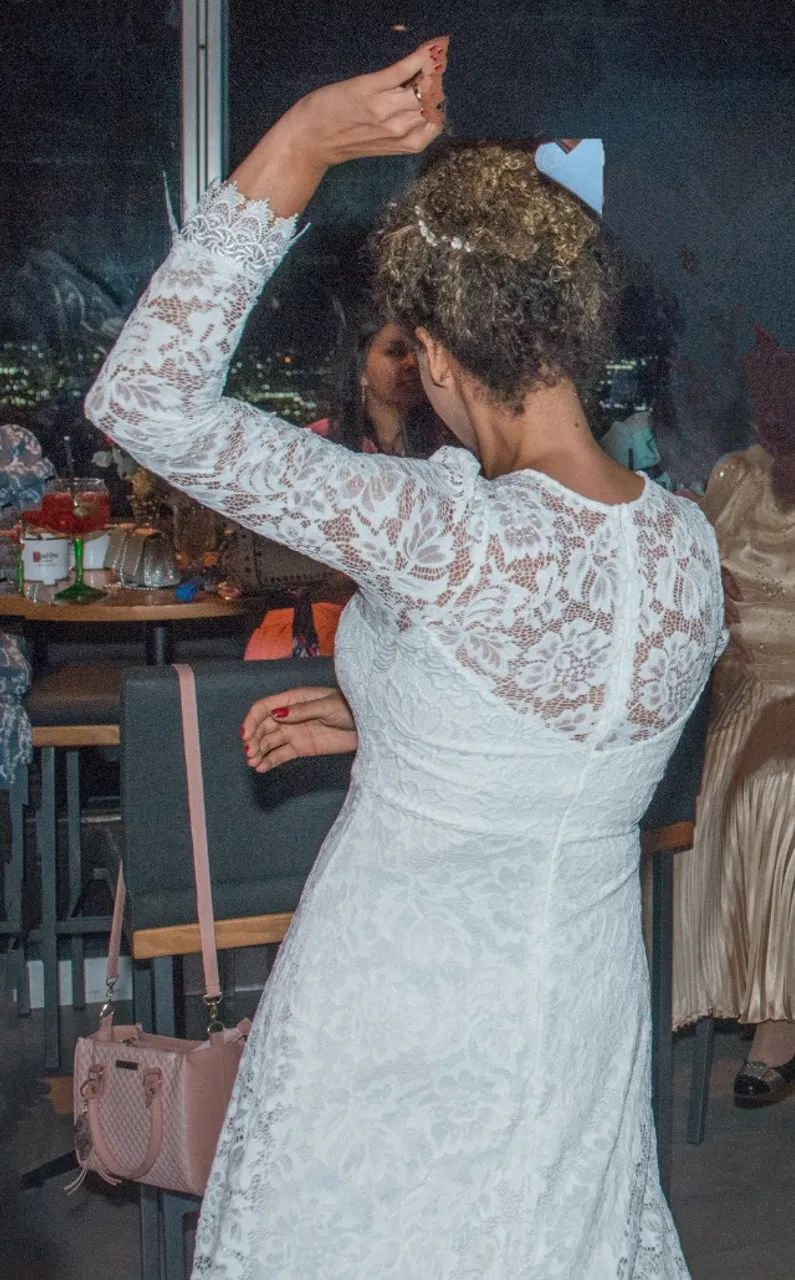 Vestido off-white casamento civil - Foto 3