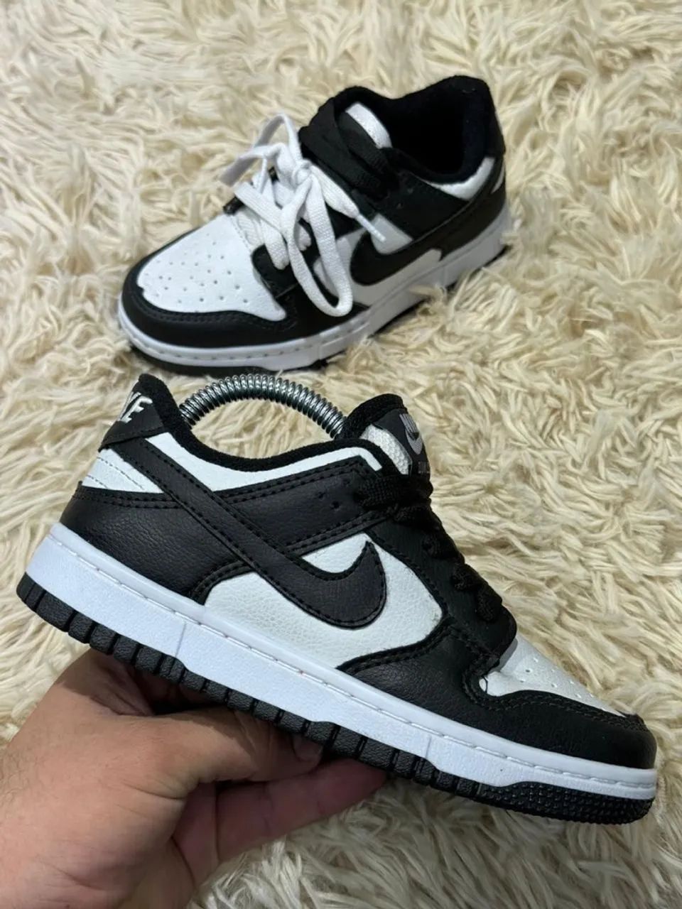 Tênis Nike Dunk Infantil Preto e Branco Calçados Jardim
