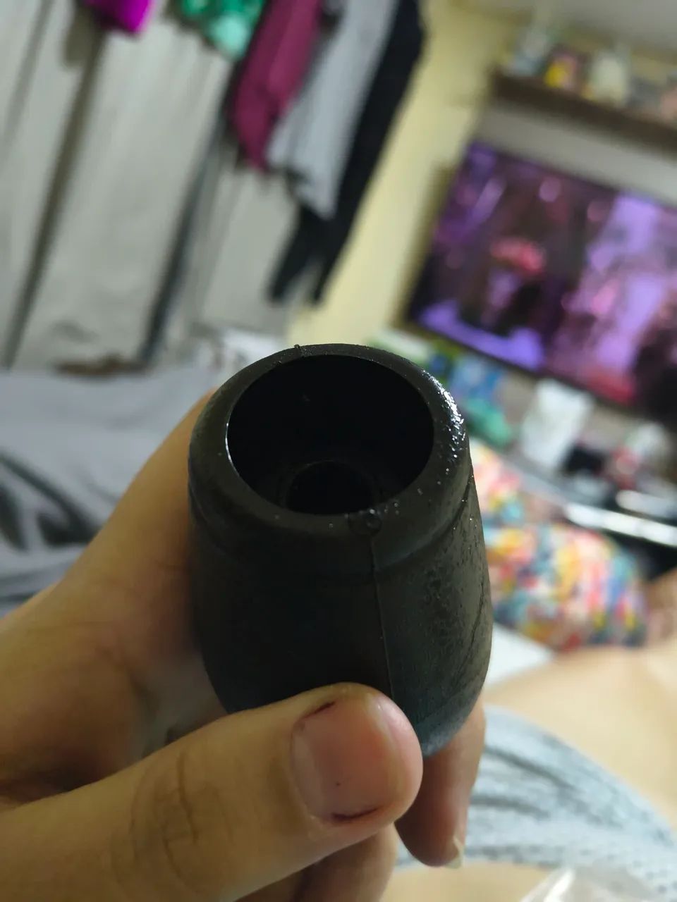 MANOPLA BOLA DE CÂMBIO MARCHA PRETA ONIX PRISMA 2013 2014 2015 - Foto 2