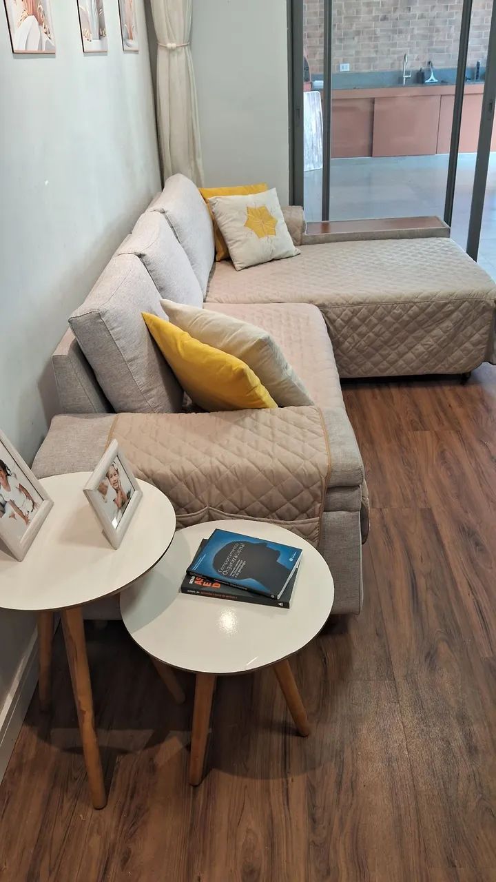 Sofá em linho 5 lugares - Foto 2