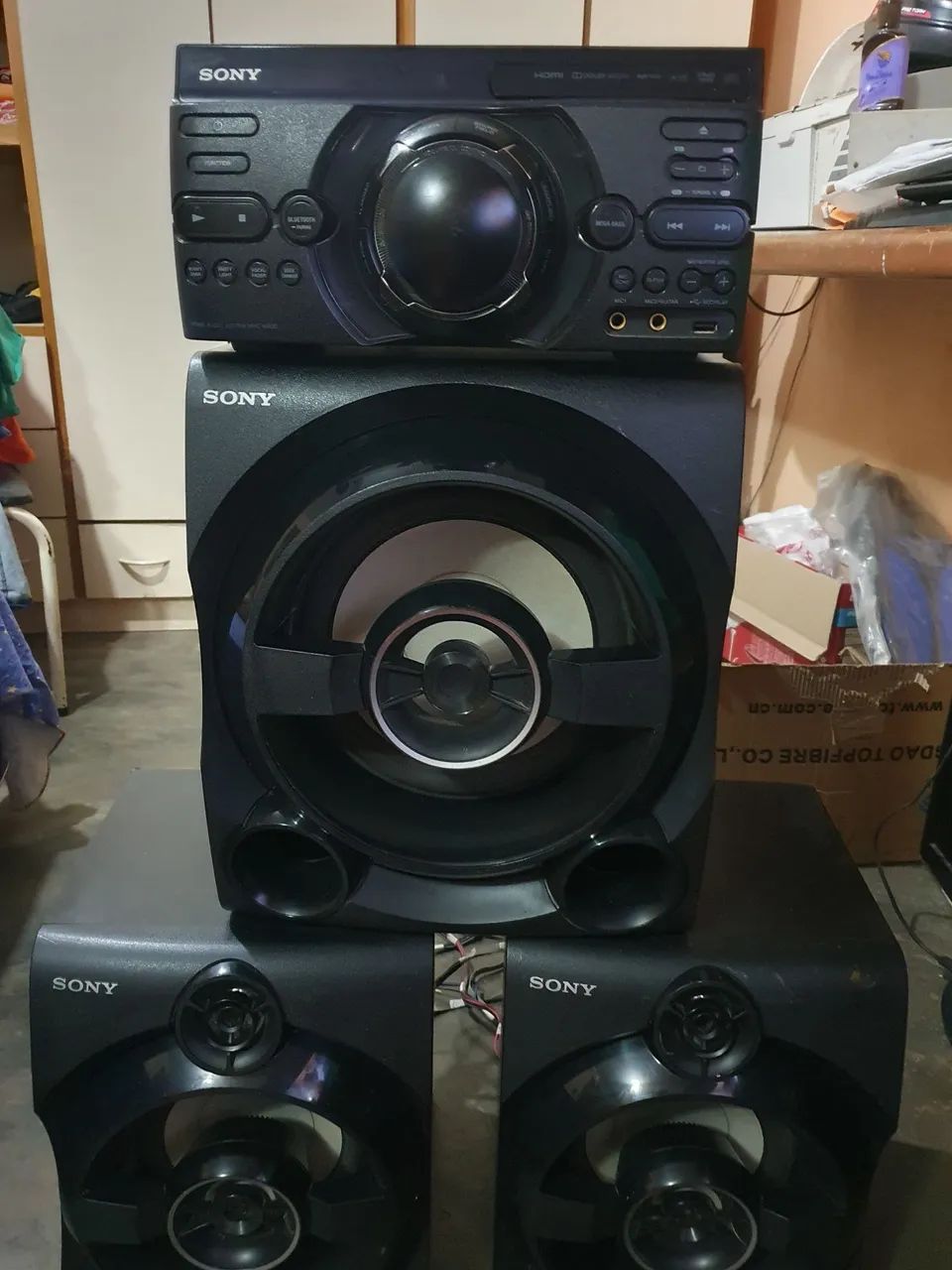 Som Sony com 3 caixas acústicas - Foto 3