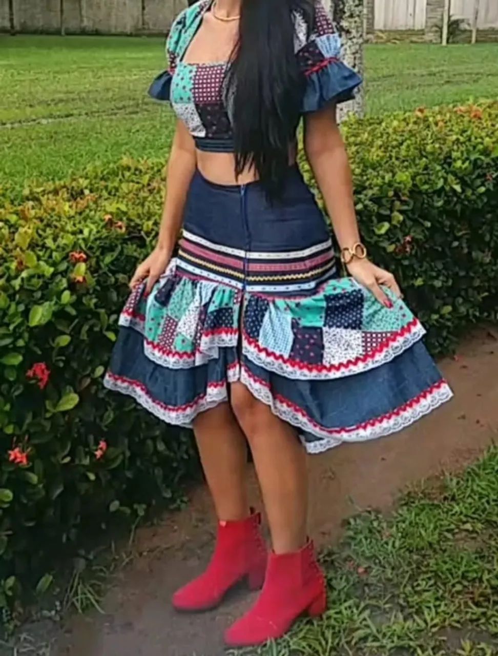 Saia + cropped junino matuta São João