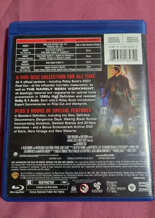 Blu-ray Blade Runner - Edição Colecionador - Foto 2