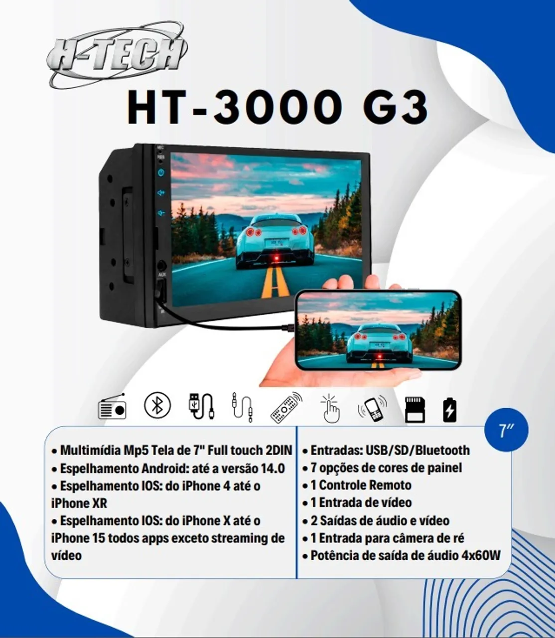 Midia MP5 H-Tech HT3000G3