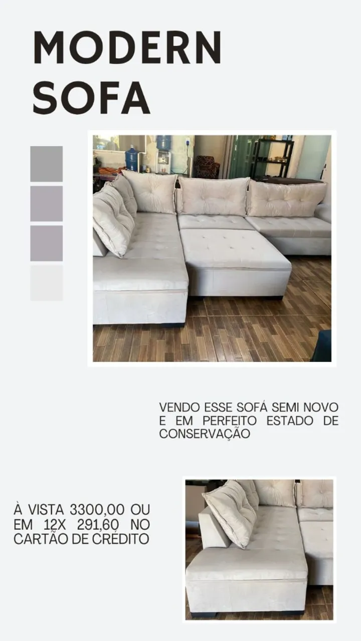 Sofá 4 peças