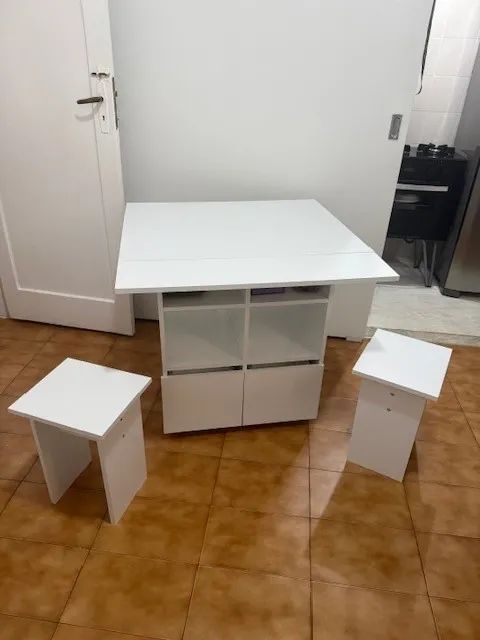 Mesa Jantar com 4 bancos Nova e montada - Foto 4