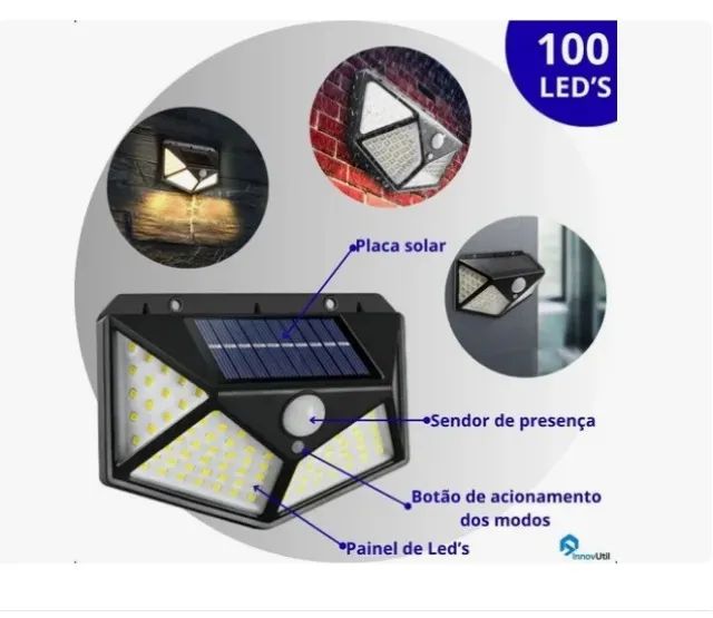luminária solar led  externa - Foto 2